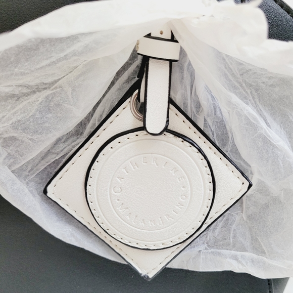 Catherine Malandrino Black White Satchel Bag *NWT* - Picture 7 of 10